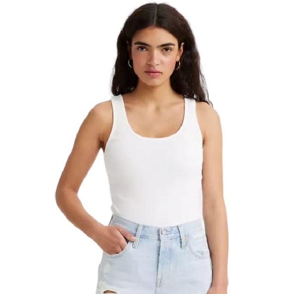 LEVIS ESSENTIAL RIB TANK A59060001 ΤΟΠ ΓΥΝΑΙΚΕΙΟ WHITE