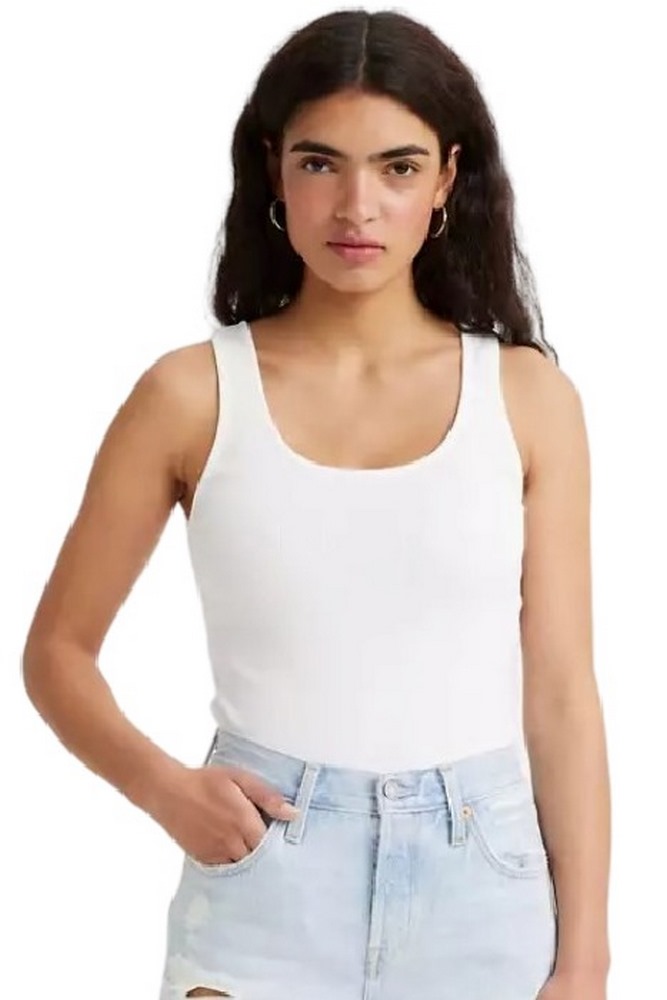 LEVIS ESSENTIAL RIB TANK A59060001 ΤΟΠ ΓΥΝΑΙΚΕΙΟ WHITE