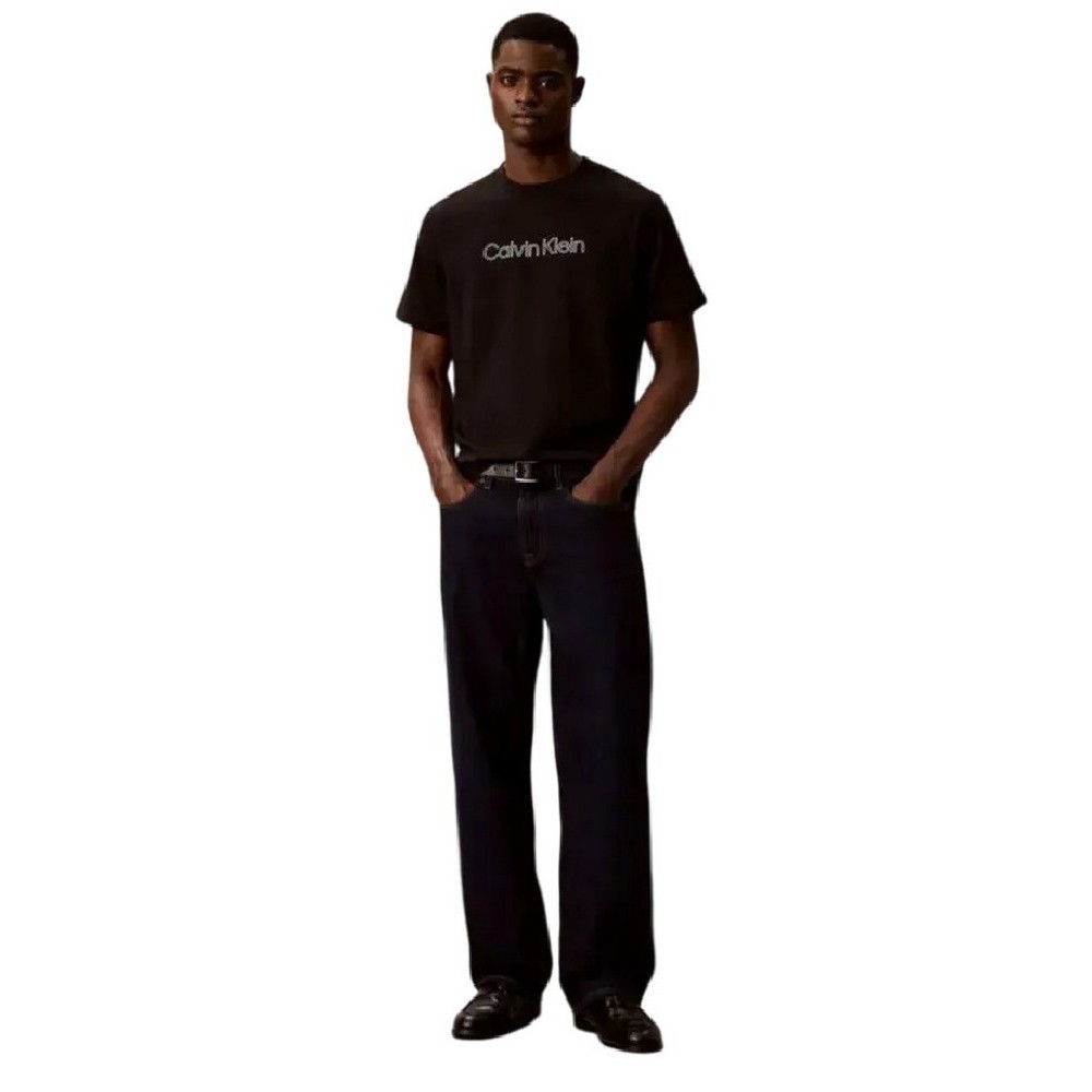 CALVIN KLEIN JEANS 20s EU SPW HD SHIN STNDRD GRA T-SHIRT ΜΠΛΟΥΖΑ ΑΝΔΡΙΚΗ BLACK