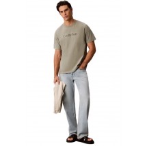 CALVIN KLEIN JEANS 20s EU SPW HD SHIN STNDRD GRA T-SHIRT ΜΠΛΟΥΖΑ ΑΝΔΡΙΚΗ KHAKI