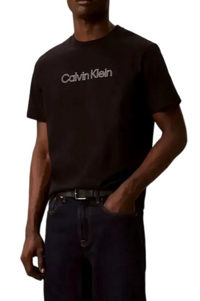 CALVIN KLEIN JEANS 20s EU SPW HD SHIN STNDRD GRA T-SHIRT ΜΠΛΟΥΖΑ ΑΝΔΡΙΚΗ BLACK