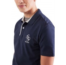 GUESS LYLE SS POLO T-SHIRT ΜΠΛΟΥΖΑ ΑΝΔΡΙΚΗ NAVY