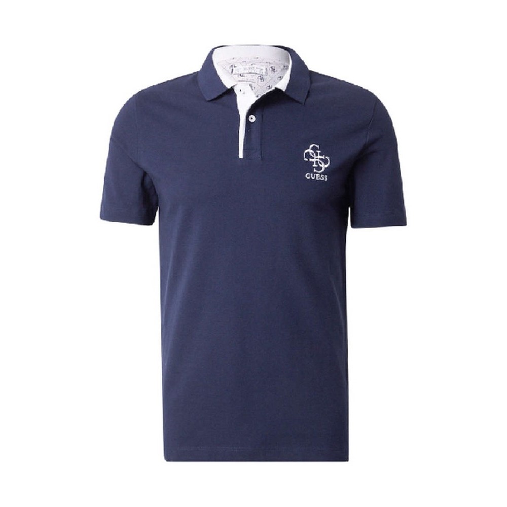 GUESS LYLE SS POLO T-SHIRT ΜΠΛΟΥΖΑ ΑΝΔΡΙΚΗ NAVY