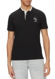 GUESS LYLE SS POLO T-SHIRT ΜΠΛΟΥΖΑ ΑΝΔΡΙΚΗ BLACK