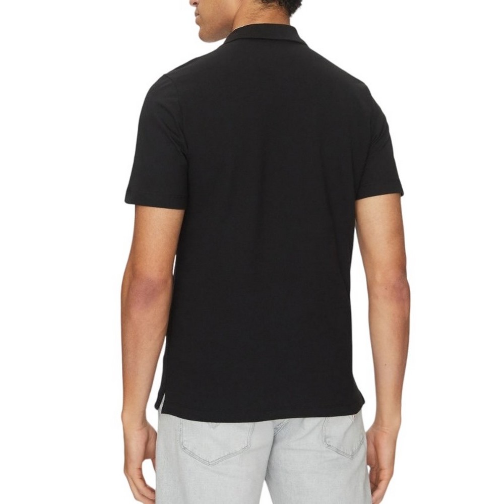 GUESS LYLE SS POLO T-SHIRT ΜΠΛΟΥΖΑ ΑΝΔΡΙΚΗ BLACK