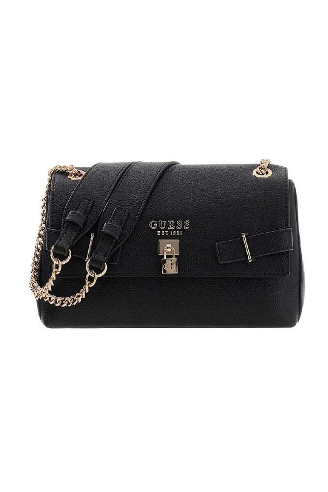 GUESS YESBA CONVERTIBLE XBODY FLAP ΤΣΑΝΤΑ ΓΥΝΑΙΚΕΙΑ BLACK