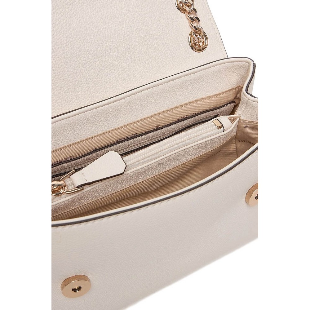 GUESS YESBA CONVERTIBLE XBODY FLAP ΤΣΑΝΤΑ ΓΥΝΑΙΚΕΙΑ OFF WHITE