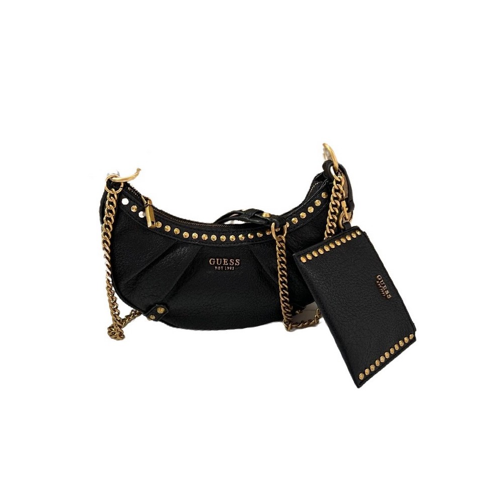 GUESS CLELIA CROSSBODY TOP ΤΣΑΝΤΑ ΓΥΝΑΙΚΕΙΑ BLACK