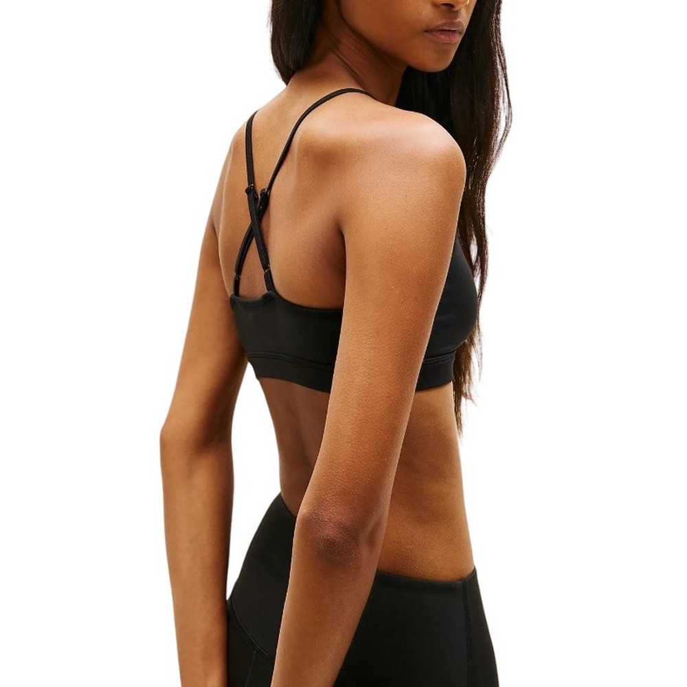 TOMMY JEANS SP CRP SILVER SCRIPT BRA ΤΟΠ ΓΥΝΑΙΚΕΙΟ BLACK