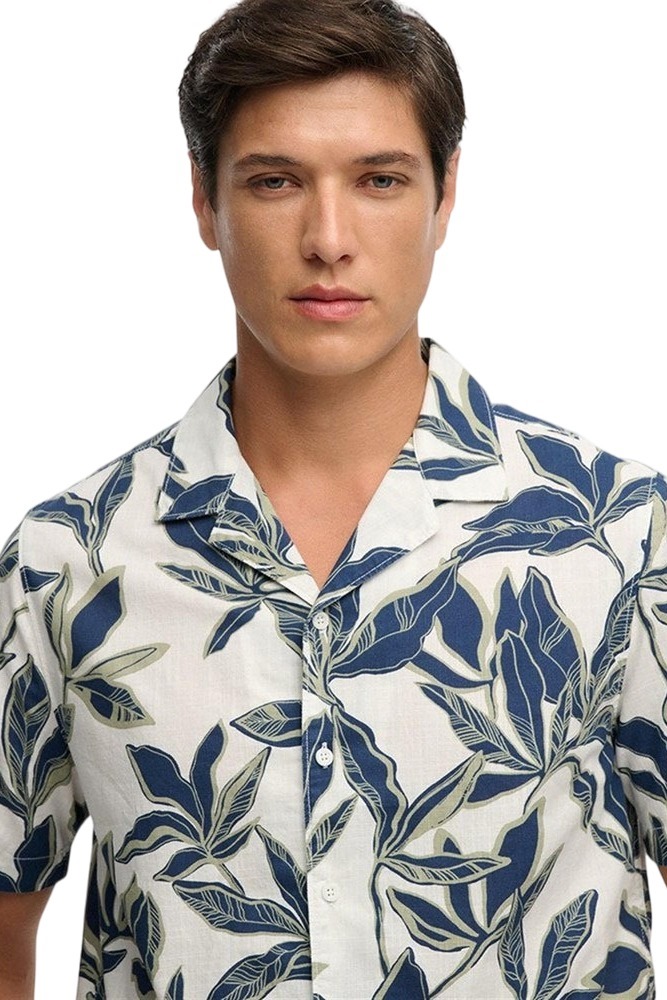 SUPERDRY D1 OVIN CABANA POOLSIDE SHIRT ΠΟΥΚΑΜΙΣΟ ΑΝΔΡΙΚΟ FLORAL