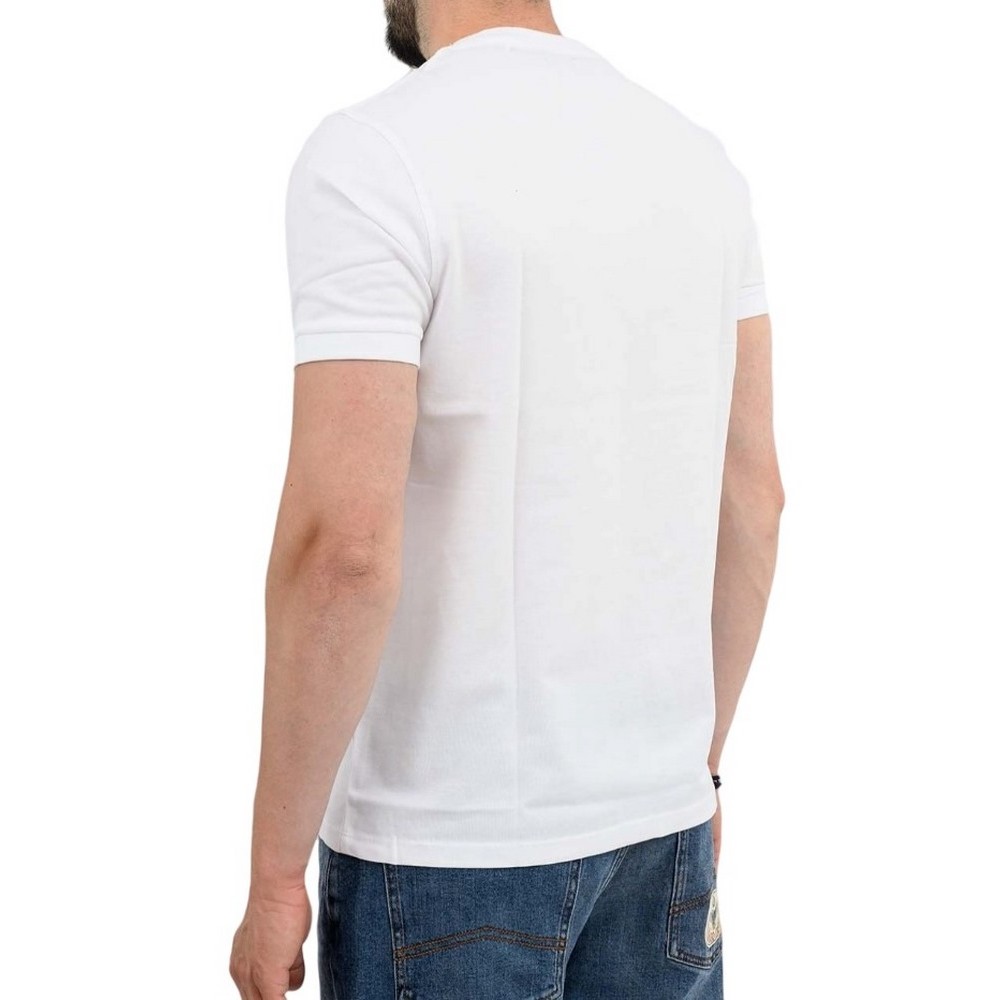 U.S.POLO BREN 000272 CHL4 TSHIRT SS T-SHIRT ΜΠΛΟΥΖΑ ΑΝΔΡΙΚΗ WHITE