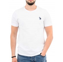U.S.POLO BREN 000272 CHL4 TSHIRT SS T-SHIRT ΜΠΛΟΥΖΑ ΑΝΔΡΙΚΗ WHITE
