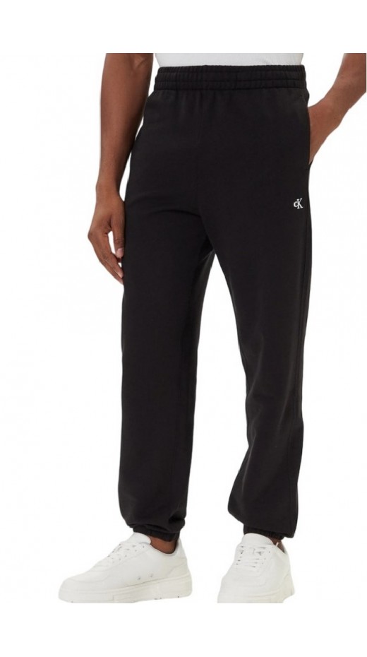 CALVIN KLEIN JEANS EU 350TERRY MONOGRAM JOGGER ΠΑΝΤΕΛΟΝΙ ΦΟΡΜΑ ΑΝΔΡΙΚΟ BLACK