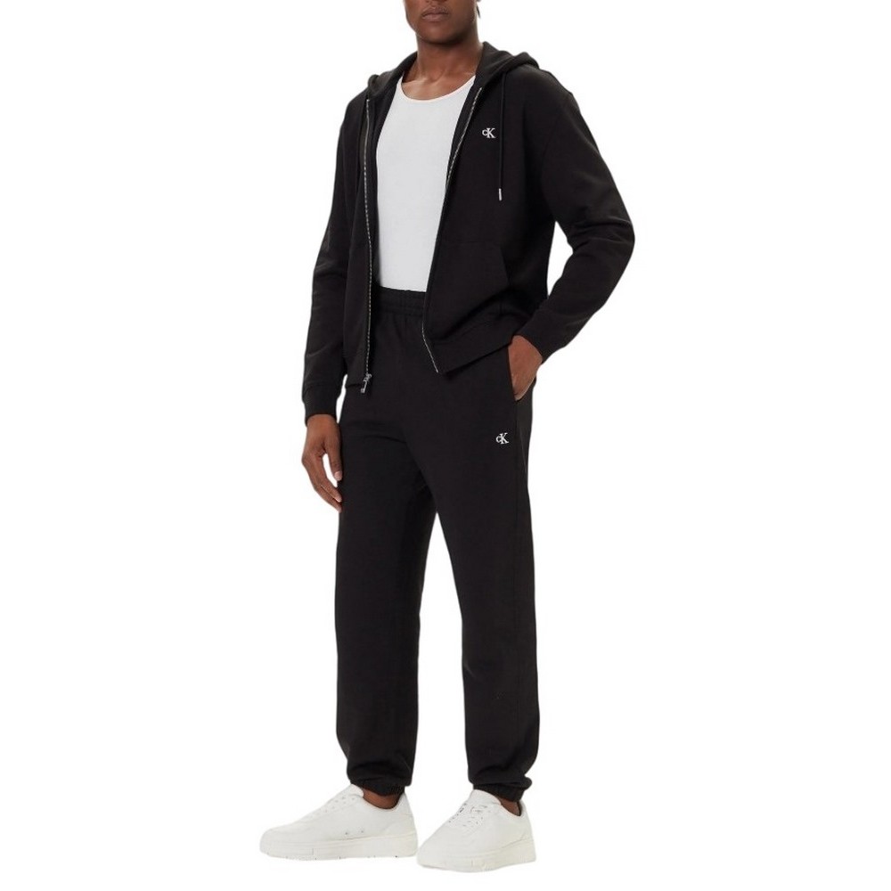 CALVIN KLEIN JEANS EU 350TERRY MONOGRAM JOGGER ΠΑΝΤΕΛΟΝΙ ΦΟΡΜΑ ΑΝΔΡΙΚΟ BLACK