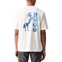 HUGO BOSS NOXWASH JERSEY T-SHIRT ΜΠΛΟΥΖΑ ΑΝΔΡΙΚΗ OFF WHITE