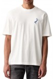 HUGO BOSS NOXWASH JERSEY T-SHIRT ΜΠΛΟΥΖΑ ΑΝΔΡΙΚΗ OFF WHITE