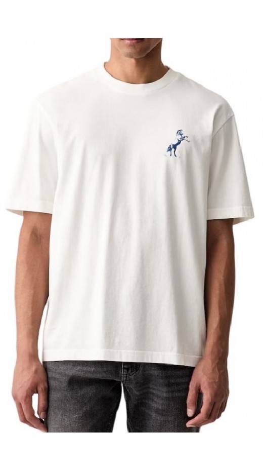 HUGO BOSS NOXWASH JERSEY T-SHIRT ΜΠΛΟΥΖΑ ΑΝΔΡΙΚΗ OFF WHITE