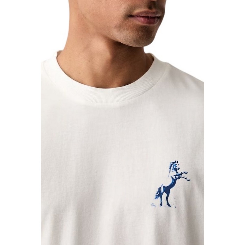 HUGO BOSS NOXWASH JERSEY T-SHIRT ΜΠΛΟΥΖΑ ΑΝΔΡΙΚΗ OFF WHITE
