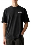 HUGO BOSS NOXWASH JERSEY T-SHIRT ΜΠΛΟΥΖΑ ΑΝΔΡΙΚΗ BLACK