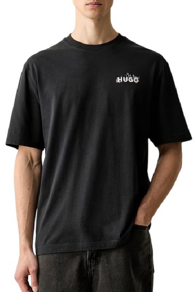 HUGO BOSS NOXWASH JERSEY T-SHIRT ΜΠΛΟΥΖΑ ΑΝΔΡΙΚΗ BLACK