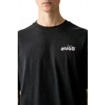 HUGO BOSS NOXWASH JERSEY T-SHIRT ΜΠΛΟΥΖΑ ΑΝΔΡΙΚΗ BLACK
