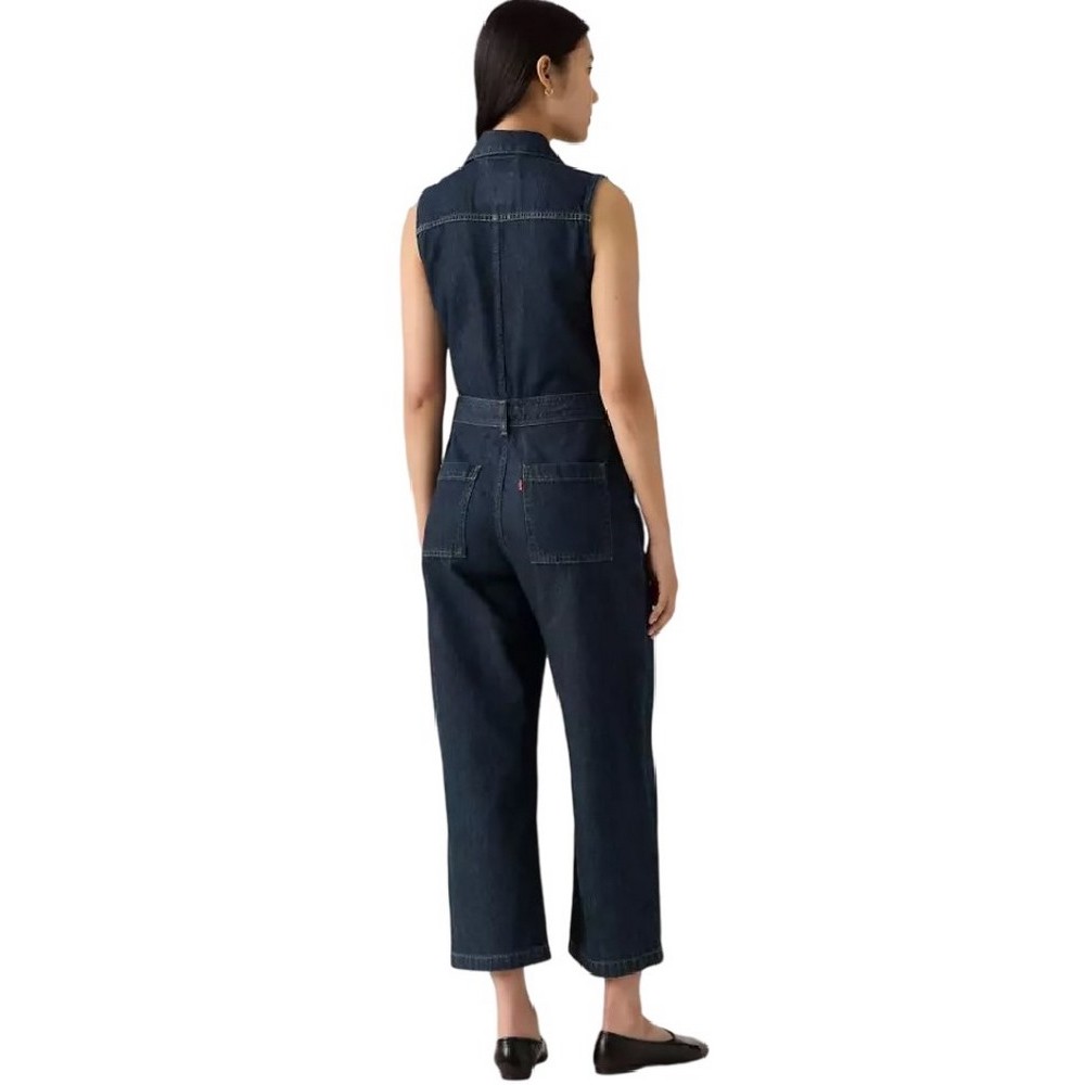 LEVIS® SLEEVELESS LIGHTWEIGHT JUMPSUIT ΦΟΡΜΑ ΟΛΟΣΩΜΗ ΓΥΝΑΙΚΕΙΑ DARK INDIGO