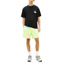 TOMMY JEANS RLX BUBBLE FLAME T-SHIRT ΜΠΛΟΥΖΑ ΑΝΔΡΙΚΗ BLACK
