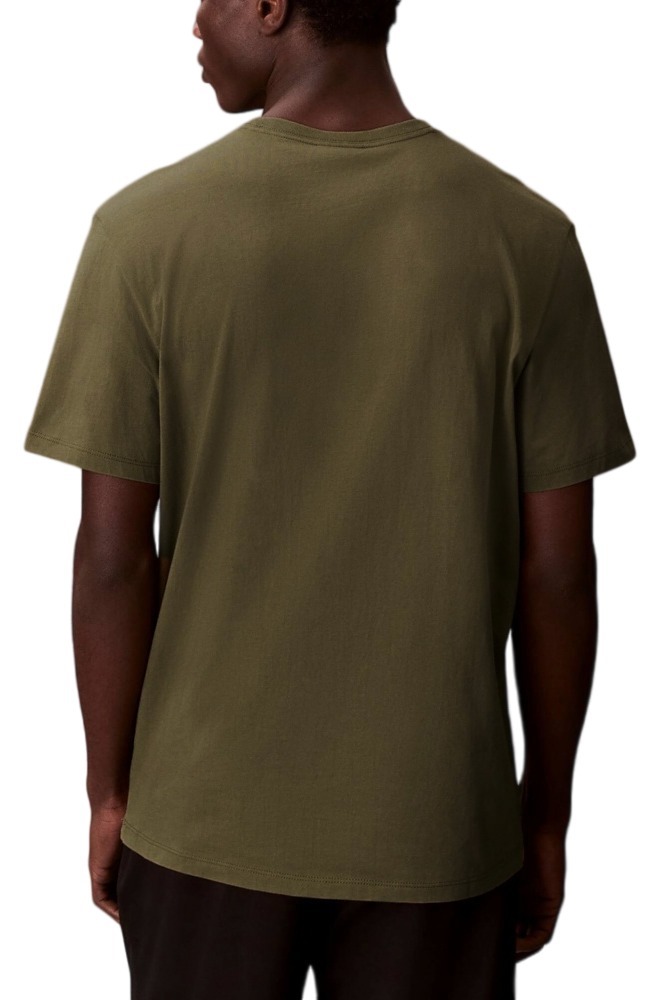 CALVIN KLEIN STANDARD LOGO 30S CREWNK T-SHIRT ΜΠΛΟΥΖΑ ΑΝΔΡΙΚΗ OLIVE