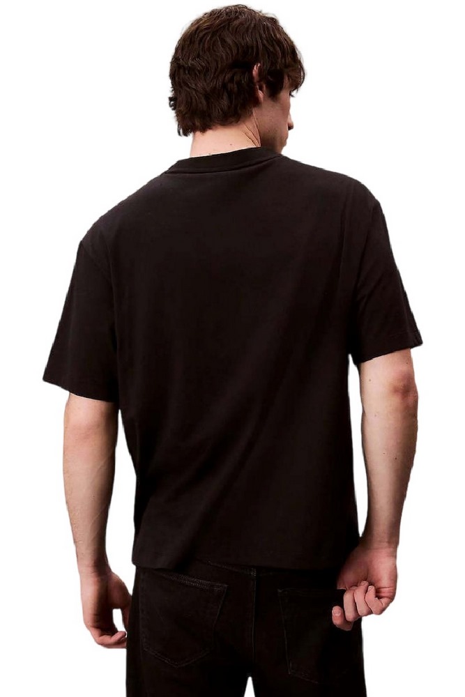 CALVIN KLEIN STANDARD LOGO 30S CREWNK T-SHIRT ΜΠΛΟΥΖΑ ΑΝΔΡΙΚΗ BLACK