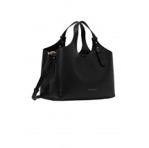 TOMMY HILFIGER LOGO SATCHEL ΤΣΑΝΤΑ ΓΥΝΑΙΚΕΙΑ BLACK