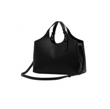 TOMMY HILFIGER LOGO SATCHEL ΤΣΑΝΤΑ ΓΥΝΑΙΚΕΙΑ BLACK