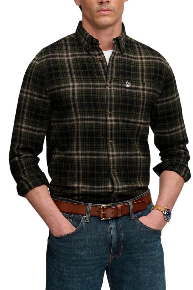 SUPERDRY COTTON LUMBERJACK SHIRT ΠΟΥΚΑΜΙΣΟ ΑΝΔΡΙΚΟ OLIVE