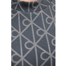 CALVIN KLEIN JEANS A MONOLOGO BABY T-SHIRT ΜΠΛΟΥΖΑ ΓΥΝΑΙΚΕΙΑ DARK GREY