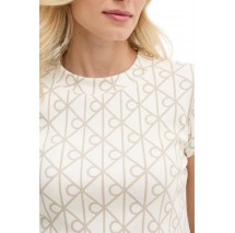 CALVIN KLEIN JEANS A MONOLOGO BABY T-SHIRT ΜΠΛΟΥΖΑ ΓΥΝΑΙΚΕΙΑ OFF WHITE