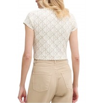 CALVIN KLEIN JEANS A MONOLOGO BABY T-SHIRT ΜΠΛΟΥΖΑ ΓΥΝΑΙΚΕΙΑ OFF WHITE