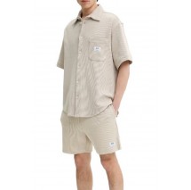 HUGO BOSS JERSEY SHORTS NUWAFFLO ΒΕΡΜΟΥΔΑ ΑΝΔΡΙΚΗ BEIGE