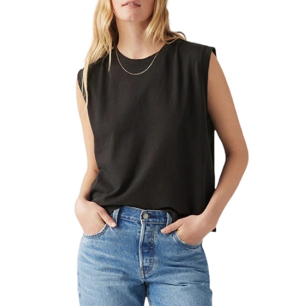 LEVIS BOXY TANK T-SHIRT ΜΠΛΟΥΖΑ ΓΥΝΑΙΚΕΙΑ BLACK