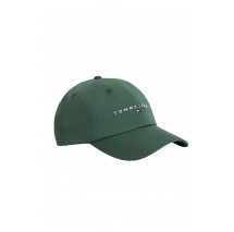 TOMMY JEANS LINEAR LOGO CAP ΚΑΠΕΛΟ ΑΝΔΡΙΚΟ FOREST GREEN