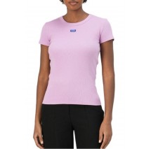 HUGO BOSS JERSEY BABY TEE B T-SHIRT ΜΠΛΟΥΖΑ ΓΥΝΑΙΚΕΙΑ PURPLE