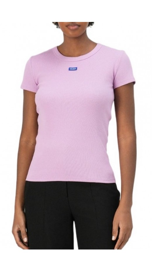 HUGO BOSS JERSEY BABY TEE B T-SHIRT ΜΠΛΟΥΖΑ ΓΥΝΑΙΚΕΙΑ PURPLE
