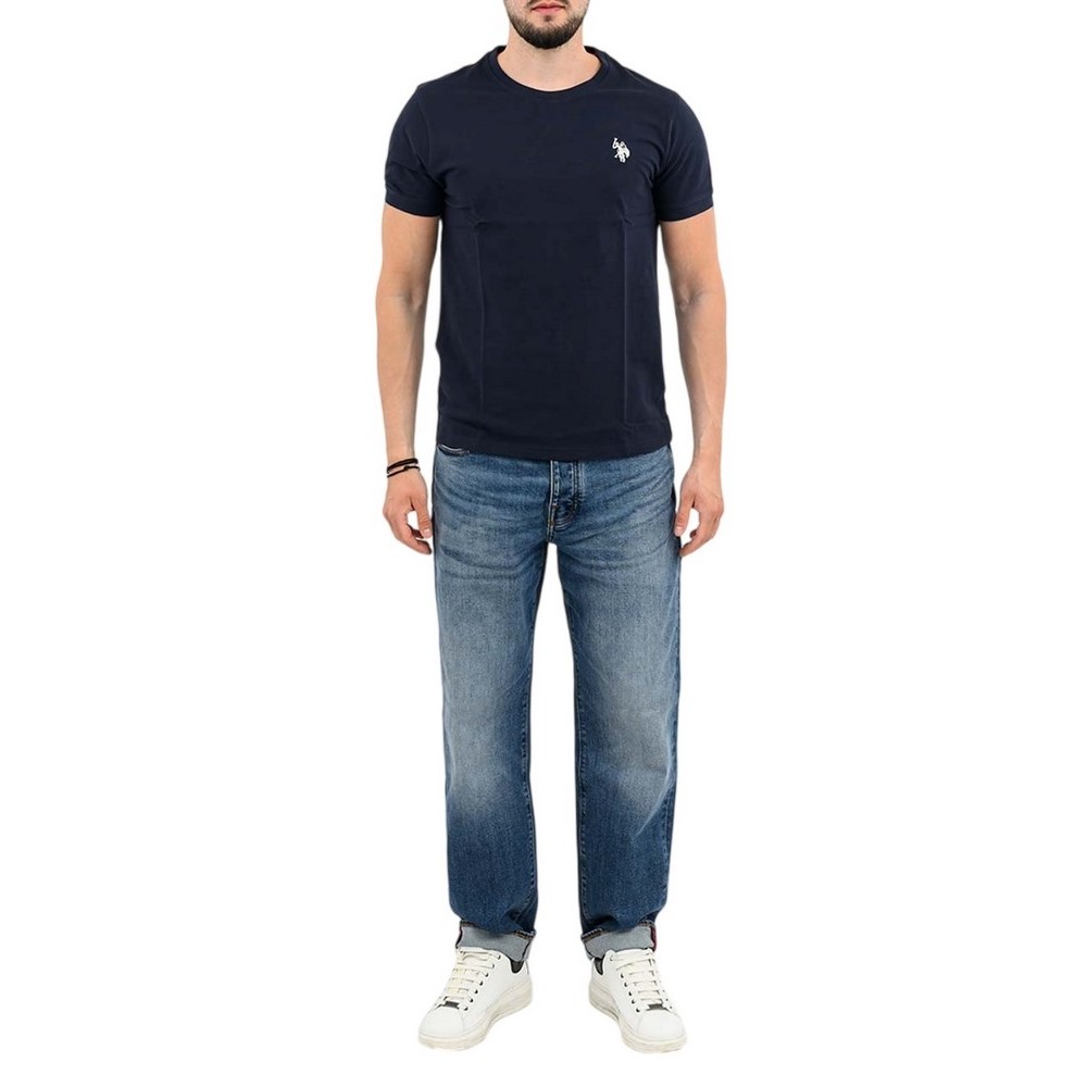 U.S.POLO BREN 000272 CHL4 TSHIRT SS T-SHIRT ΜΠΛΟΥΖΑ ΑΝΔΡΙΚΗ NAVY