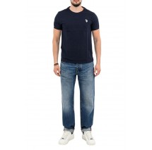 U.S.POLO BREN 000272 CHL4 TSHIRT SS T-SHIRT ΜΠΛΟΥΖΑ ΑΝΔΡΙΚΗ NAVY