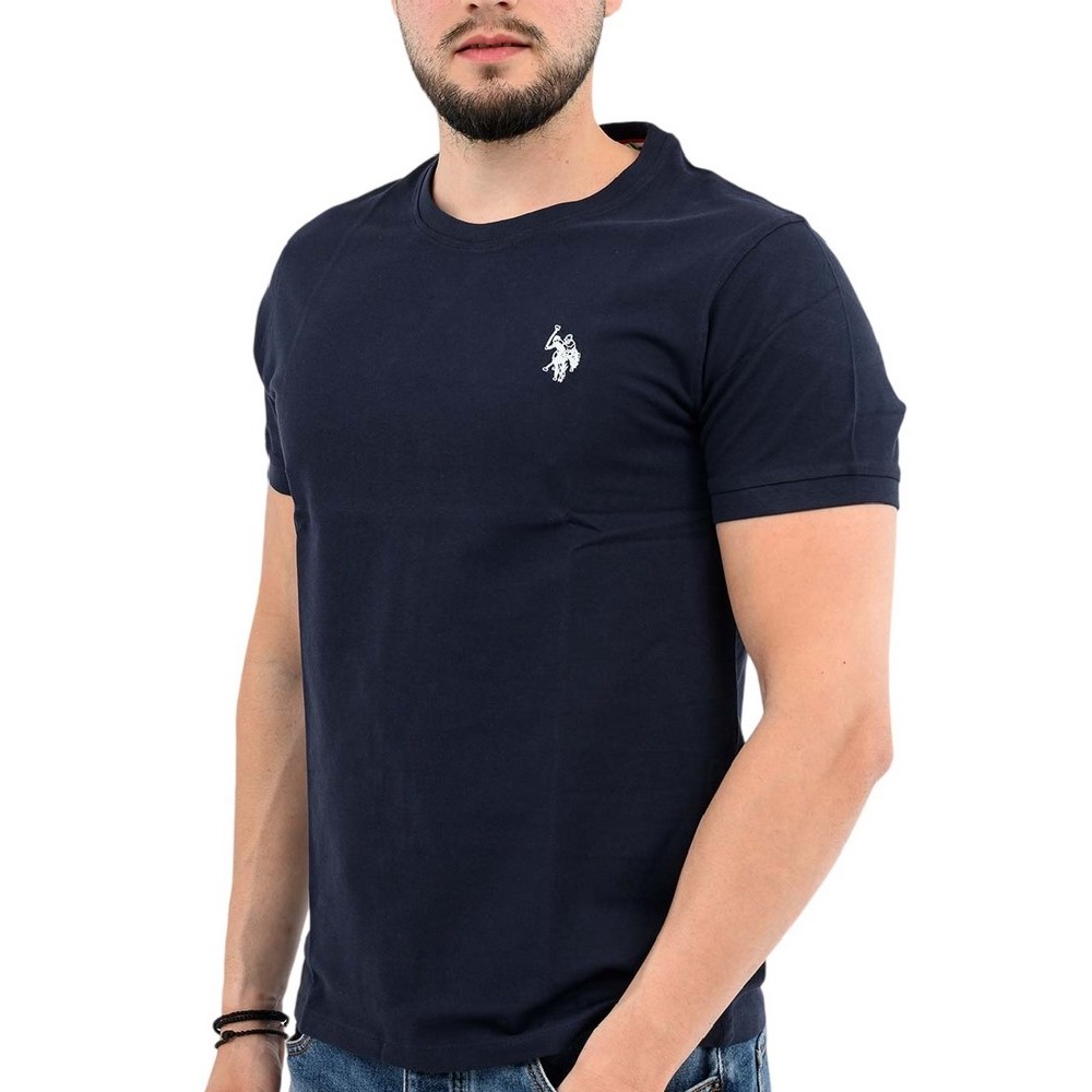 U.S.POLO BREN 000272 CHL4 TSHIRT SS T-SHIRT ΜΠΛΟΥΖΑ ΑΝΔΡΙΚΗ NAVY
