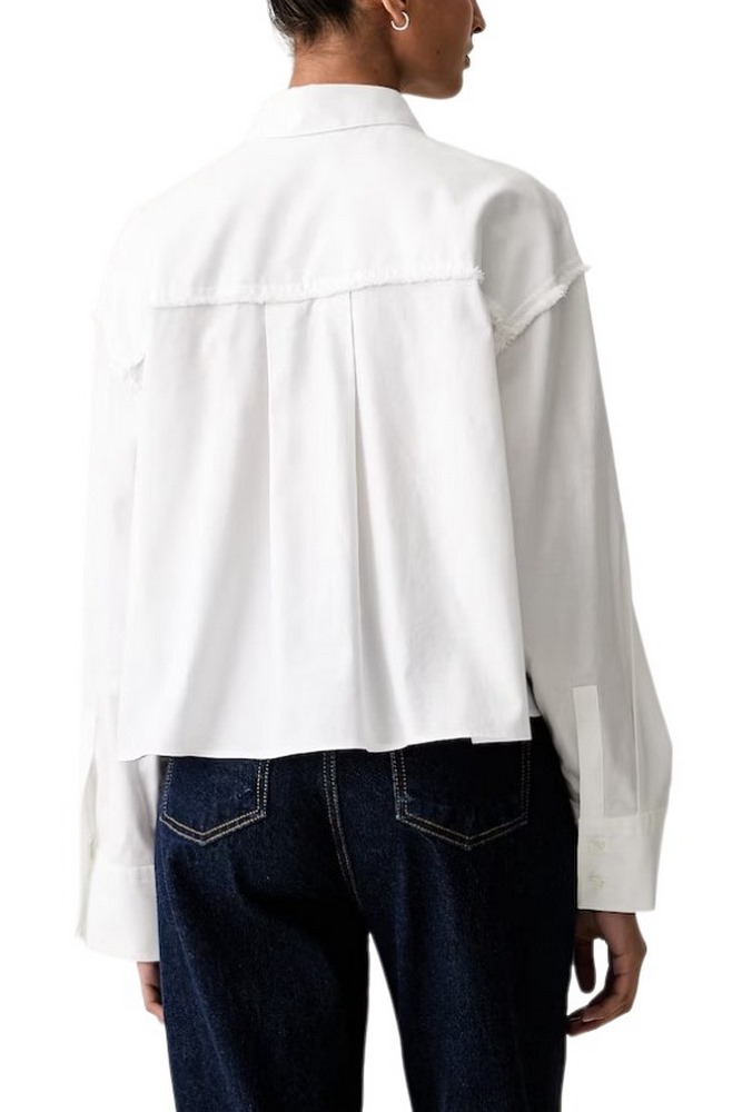 HUGO BOSS EKLA B TAILORED BLOUSE ΠΟΥΚΑΜΙΣΟ ΓΥΝΑΙΚΕΙΟ WHITE