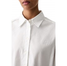 HUGO BOSS EKLA B TAILORED BLOUSE ΠΟΥΚΑΜΙΣΟ ΓΥΝΑΙΚΕΙΟ WHITE