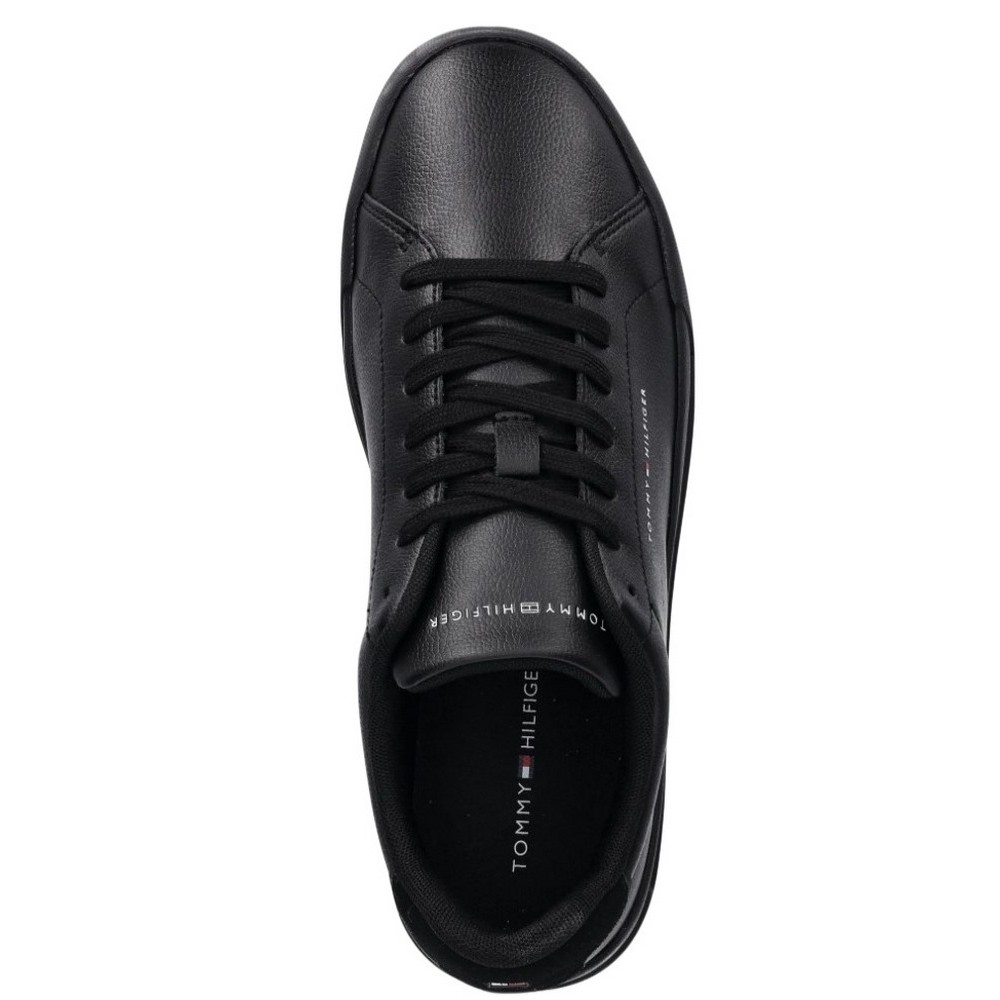 TOMMY HILFIGER COURT LTH DETAIL ESS ΠΑΠΟΥΤΣΙ ΑΝΔΡΙΚΟ BLACK