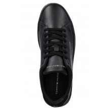 TOMMY HILFIGER COURT LTH DETAIL ESS ΠΑΠΟΥΤΣΙ ΑΝΔΡΙΚΟ BLACK