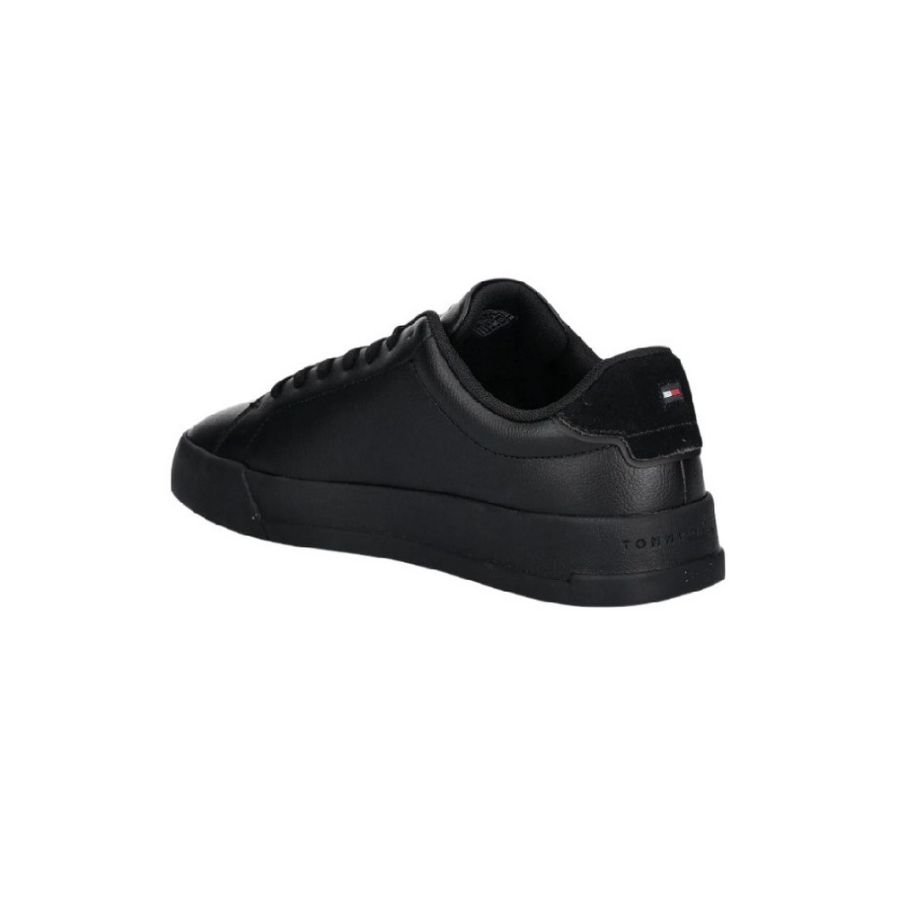 TOMMY HILFIGER COURT LTH DETAIL ESS ΠΑΠΟΥΤΣΙ ΑΝΔΡΙΚΟ BLACK