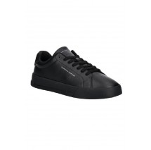 TOMMY HILFIGER COURT LTH DETAIL ESS ΠΑΠΟΥΤΣΙ ΑΝΔΡΙΚΟ BLACK