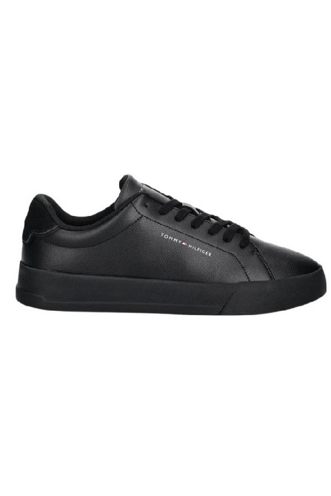TOMMY HILFIGER COURT LTH DETAIL ESS ΠΑΠΟΥΤΣΙ ΑΝΔΡΙΚΟ BLACK
